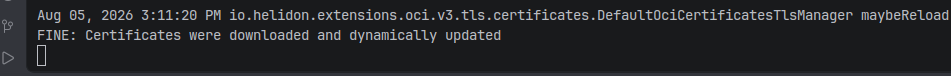 Helidon dynamically reloads TLS